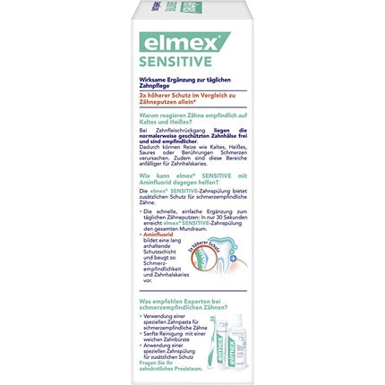 Apa de gura, Elmex, Sensitive, fara alcool, 100ml
