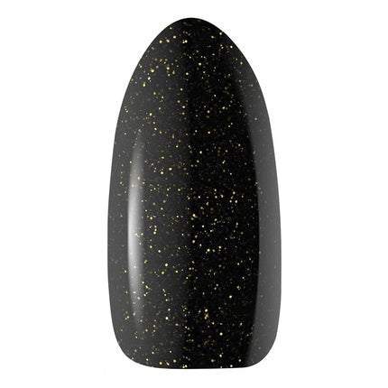 Gel Lac Claresa, Love Story 10, negru cu particule aurii