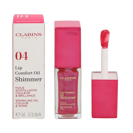 Luciu de buze Clarins Comfort Oil Shimmer, Pink Lady