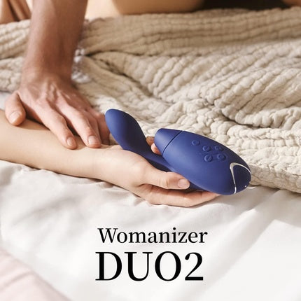 Stimulator Womanizer Duo 2, albastru