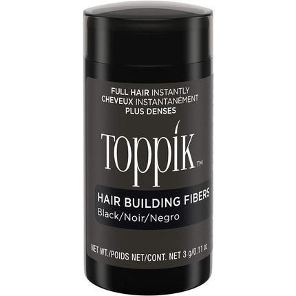 Pudră Fibră Păr, Toppik, Negru, 3g