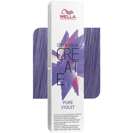 Vopsea permanentă, Wella, Color Fresh Pure Violet, 60ml