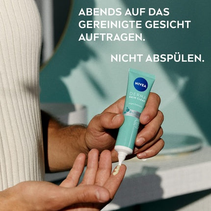 Serum Nivea Derma Skin Clear Night Peeling 40ml, turcoaz