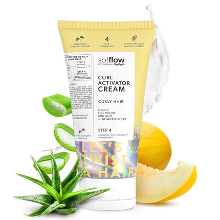 Cremă Activatoare Bucle So!Flow, aloe și pepene galben, 200g