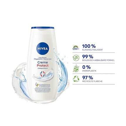 Gel de Duș Nivea Creme Protect 250ml, Alb