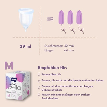 Cupă menstruală, Bella, My Bella, M, silicon medical, sterilizator