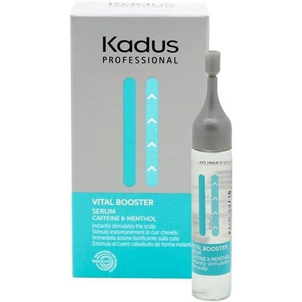 Set tratamente căderea părului, Kadus, Vital Booster, alb-turcoaz