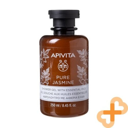 Gel de duș, Apivita, model Homehot, 239g, culoare burgundy