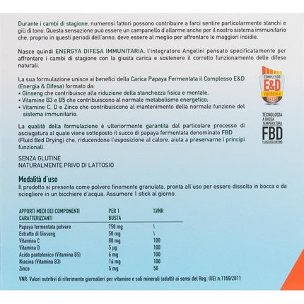 Supliment Alimentar Angelini Energya 14 Sticks