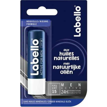 Balsam de buze, Labello, Active For Men, albastru