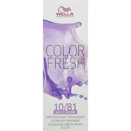 Vopsea de par semi-permanenta, Wella, Colour Fresh 10/81 Blond Deschis Perl-Asch