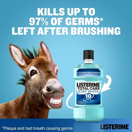 Apă de gură, Listerine, Stay White, 250 ml, alb