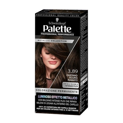 Vopsea păr Schwarzkopf, Palette, 3-89, castaniu închis