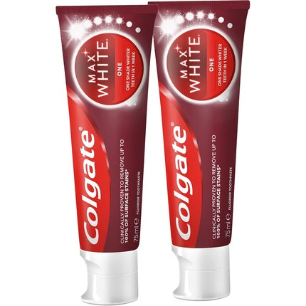 Pasta de dinți, Colgate, Max White, set 2 tuburi, 75 ml
