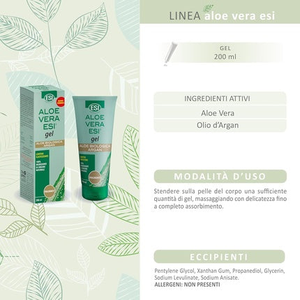 Gel, Esi, Aloe Vera cu Argan, verde, 200ml