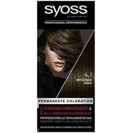 Vopsea de Păr, Syoss, 4.1 Medium Brown, 115ml