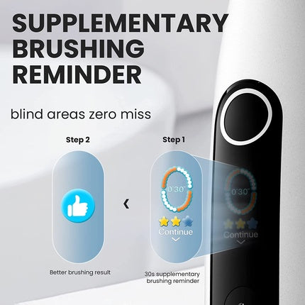 Periuță electrică, Oclean, X10, gri, senzor presiune