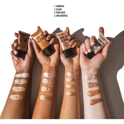 Iluminator lichid NYX Born to Glow, Pure Gold