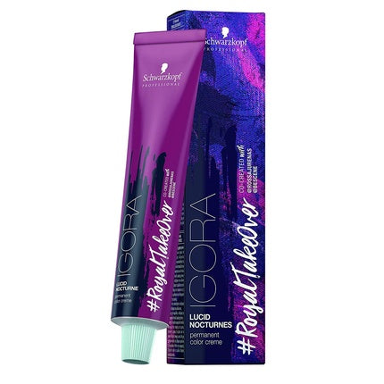 Vopsea de păr, Schwarzkopf Igora Royal TakeOver, Blond Închis Cenușiu Violet, 60 ml