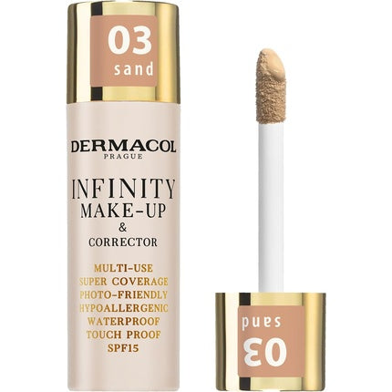Concealer Dermacol Infinity, 03 Sand, 20g