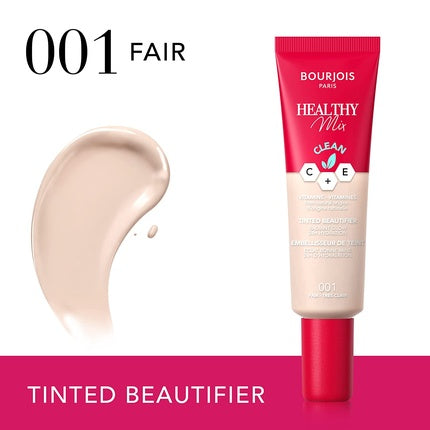 Fond de ten crema nuantator, Bourjois, Healthy Mix Clean 001, 30ml