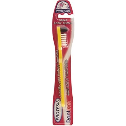 Periuță dinți, Dentinet, Protesis, galben cu alb