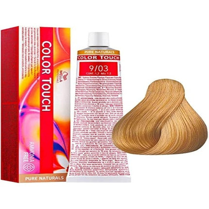 Vopsea de păr, Wella, Color Touch Pure Naturals 9/03, 60ml