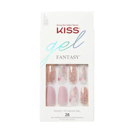 Unghii False, Kiss, Gel Fantasy, lungi, roz