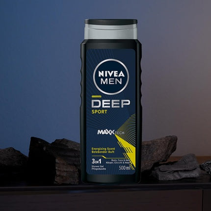 Gel de duș, Nivea, Deep Sport, 500 ml