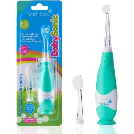 Periuță de dinți electrică, Brush-Baby BabySonic, LED, copii