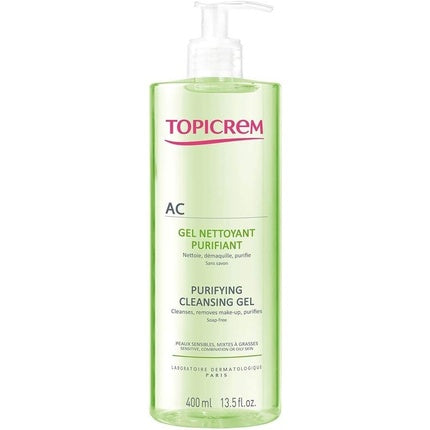 Gel de curățare facial, Topicrem, AC Purifying Cleansing, 400ml