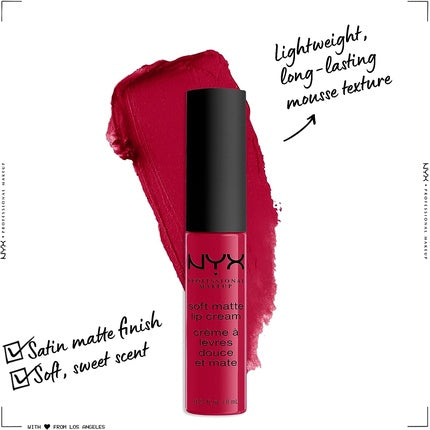 Ruj mat lichid, NYX, Soft Matte Lip Cream, roșu