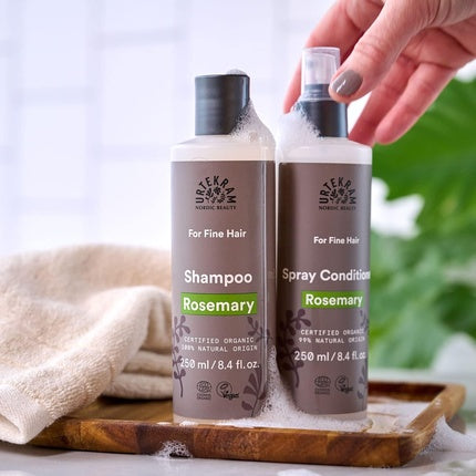 Șampon, Urtekram Rosemary, păr fin, 250ml