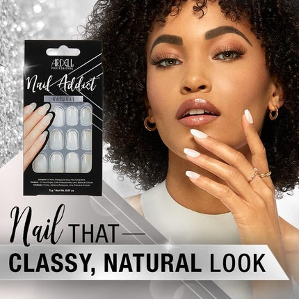 Unghii false, Ardell Nail Addict, Natural, Oval