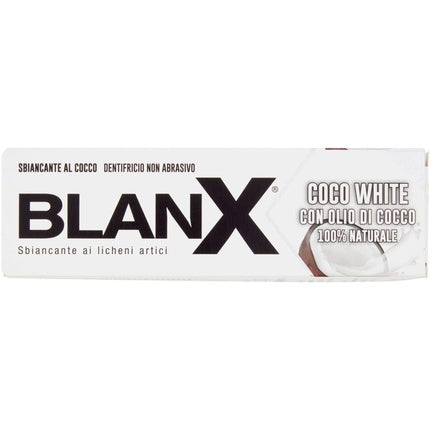 Pasta de dinti, BlanX, Coco White, ulei de cocos, 75ml