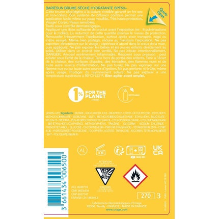 Spray uscat SPF 50+, Uriage, 200ml