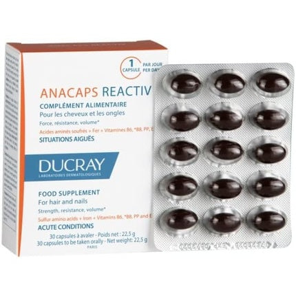 Supliment alimentar, Ducray, Anacaps Reactiv, 30 capsule