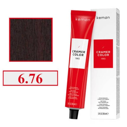 Vopsea de păr, Kemon, Cramer Color 6.76, 100ml