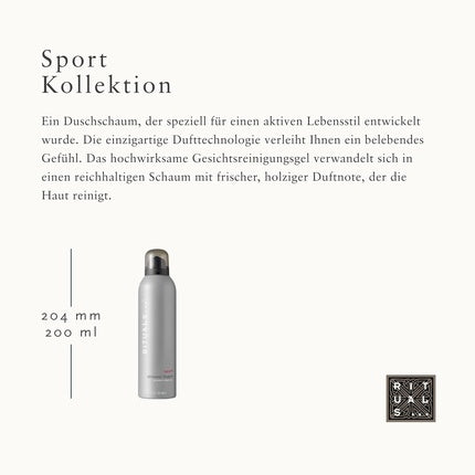 Gel de Duș Spumant, Rituals, Sport Collection, 200ml