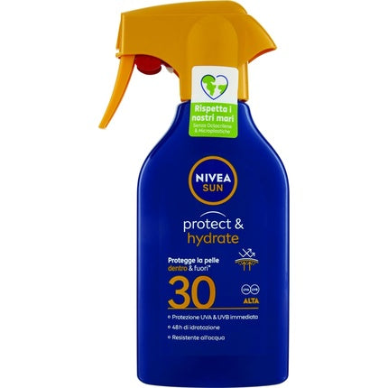 Spray de Protectie Solara, Nivea, Maxi Sunscreen Protect & Hydrate SPF 30, 270ml