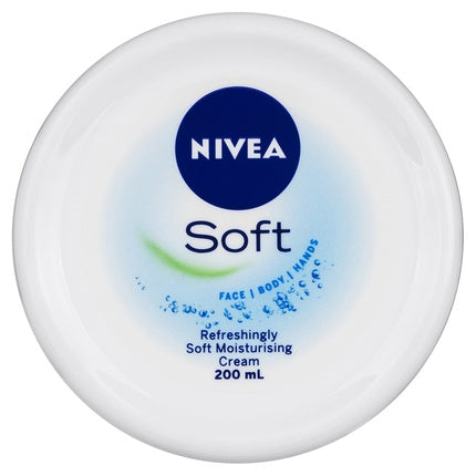 Cremă Față, Nivea, Soft, Alb, 200ml