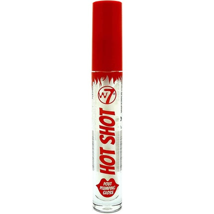 Luciu de buze W7 Hot Shot Plumping incolor, efect volum