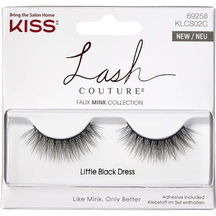 Gene false Kiss Lash Couture Faux Mink Little Black Dress, negre