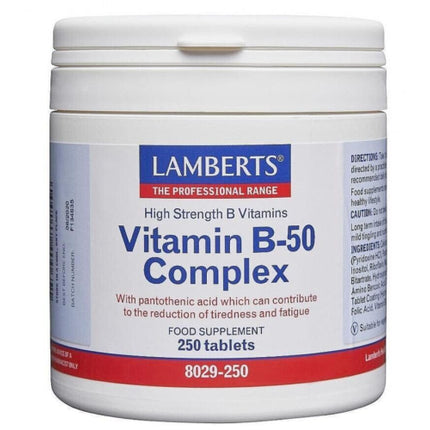 Complex Vitamina B-50, Lamberts, 250 comprimate