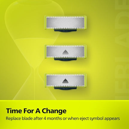 Lamă reîncărcabilă, Philips, OneBlade, lime