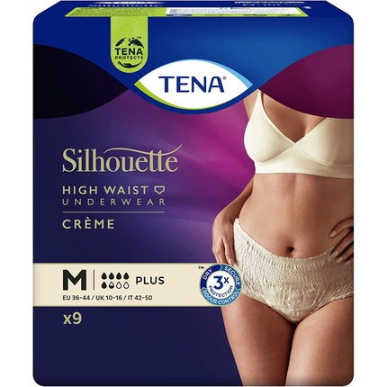 Pantaloni absorbanti Tena Silhouette Plus, crem, marimea M