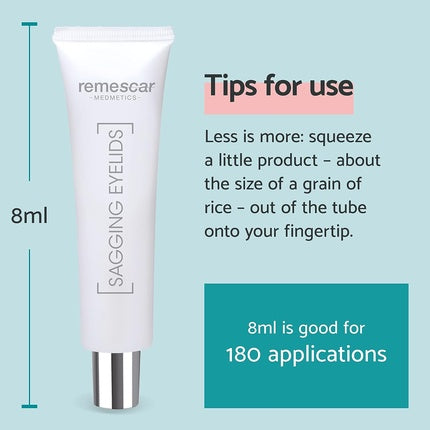 Cremă pleoape căzute, Remescar, tratament instant, 8ml