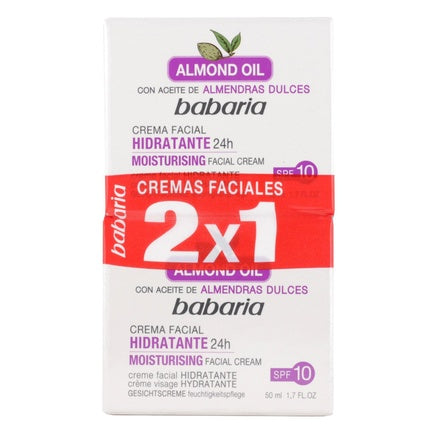 Cremă de zi Babaria, hidratantă, ulei migdale, 50ml