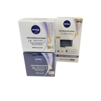 Cremă antirid Nivea 35+, zi/noapte, 50ml