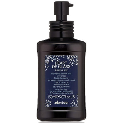 Fluid păr Davines Heart of Glass 150ml, negru